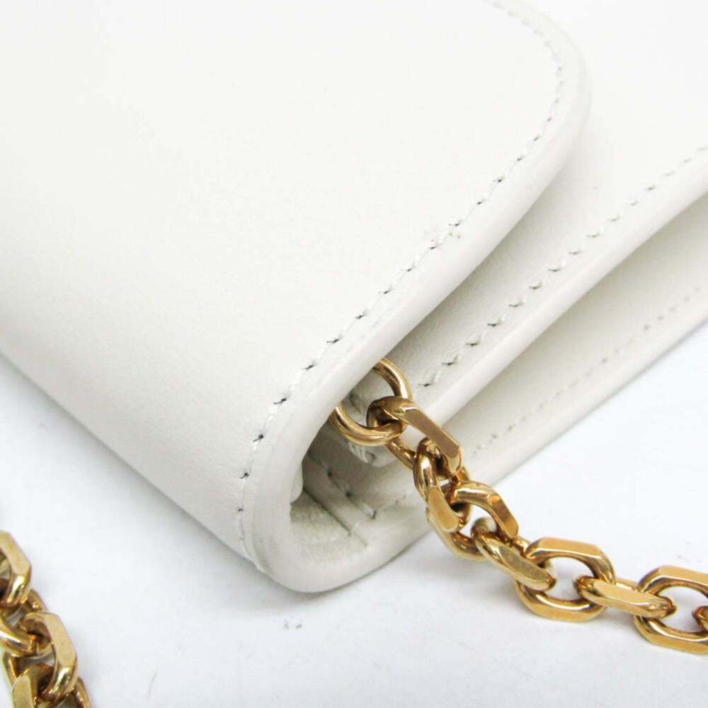 CHRISTIAN DIOR White Leather Shoulder Bag - Picture 6 of 16